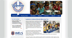 Desktop Screenshot of lakeshorelutheranschools.net